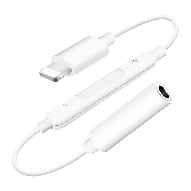Dây jack tai nghe 8 Pin đực sang 3.5mm cái có điều khiển, bộ chuyển đổi âm thanh Bluetooth, hỗ trợ nghe nhạc, gọi điện, điều chỉnh âm lượng