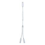 Bộ chuyển đổi âm thanh jack tai nghe 8 Pin đực sang đôi 3.5mm cái có điều khiển MH026
