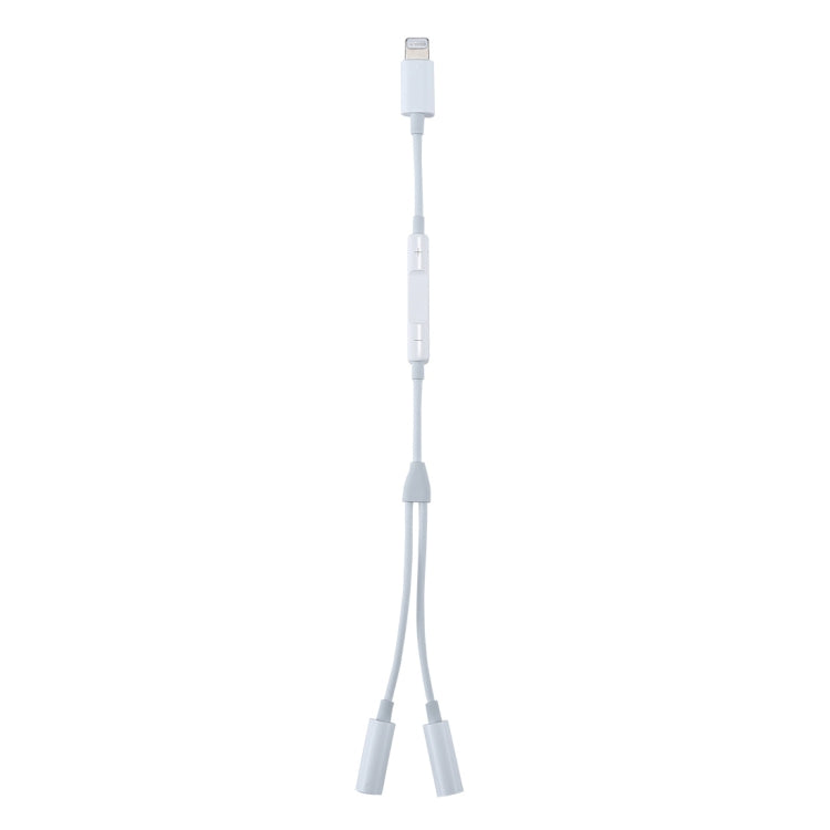 Bộ chuyển đổi âm thanh jack tai nghe 8 Pin đực sang đôi 3.5mm cái có điều khiển MH026
