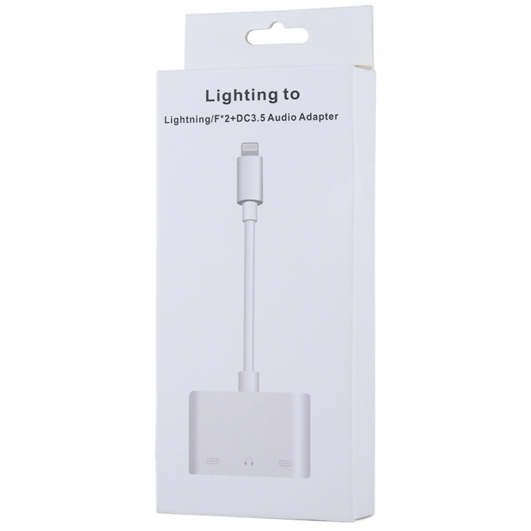 Bộ chuyển đổi âm thanh 8 Pin đực sang đôi 8 Pin cái & 3.5mm cái