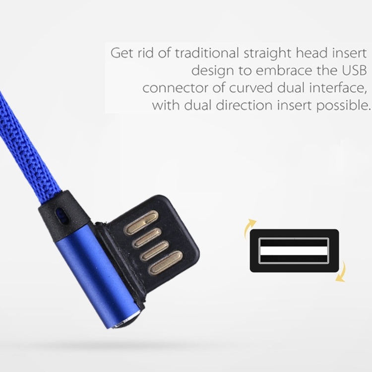 Cáp sạc đồng bộ dữ liệu 1m 2.4A USB sang 8 chân thiết kế đầu gập đôi kiểu dệt nylon, 8 chân màu xanh đậm, 8 chân màu xanh dương, 8 chân màu đỏ, 8 chân màu đen, 8 chân màu cà phê