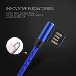 Cáp sạc đồng bộ dữ liệu 1m 2.4A USB sang 8 chân thiết kế đầu gập đôi kiểu dệt nylon, 8 chân màu xanh đậm, 8 chân màu xanh dương, 8 chân màu đỏ, 8 chân màu đen, 8 chân màu cà phê