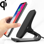 Sạc không dây HAMTOD M5 chuẩn Qi thiết kế cuộn dây đôi thông minh 15W có đèn báo, Hỗ trợ sạc nhanh, M5 Đen, M5 Bạc