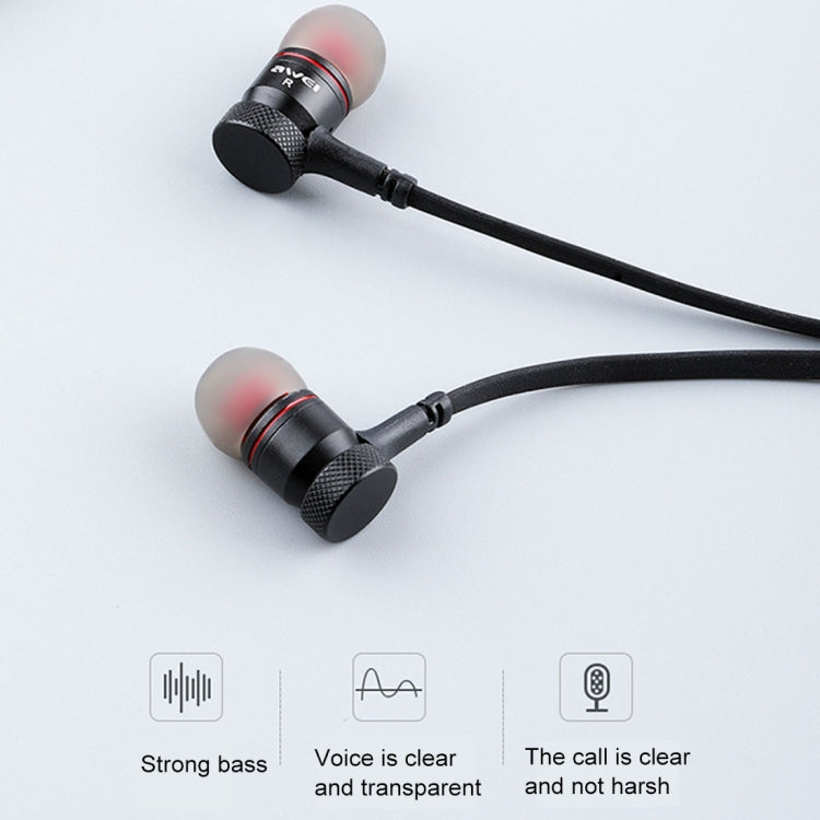 Tai nghe Bluetooth thể thao ngoài trời awei G10BL thiết kế đeo cổ thời trang, Bass nổi, Mic tích hợp, G10BL