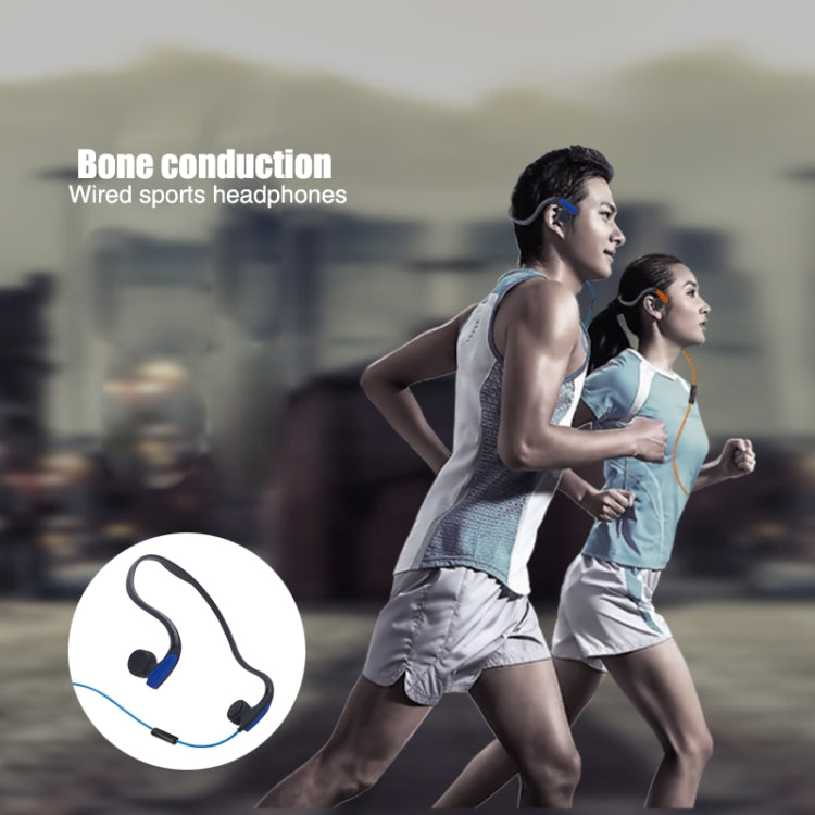 Tai nghe thể thao ngoài trời dẫn truyền xương điều khiển bằng dây treo sau