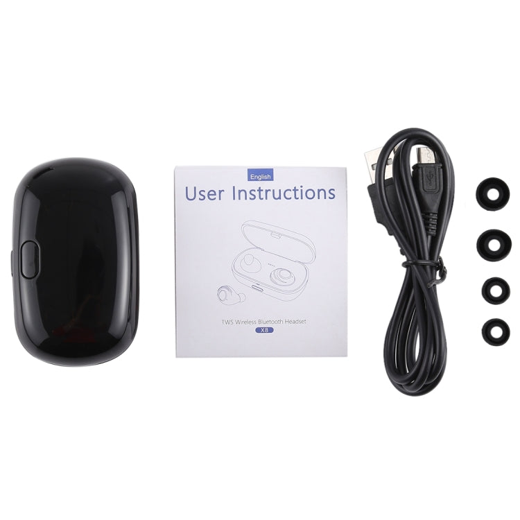 Tai nghe Bluetooth V5.0 X8 TWS thể thao ngoài trời dạng nhét tai có hộp sạc