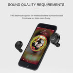 Tai nghe Bluetooth V5.0 X8 TWS thể thao ngoài trời dạng nhét tai có hộp sạc