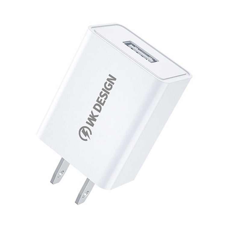 WK WP-U118 Bộ Sạc Du Lịch 10W 1 Cổng USB, Phích Cắm US, WP-U118 Phích Cắm US