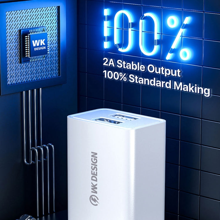 WK WP-U118 Bộ Sạc Du Lịch 10W 1 Cổng USB, Phích Cắm US, WP-U118 Phích Cắm US