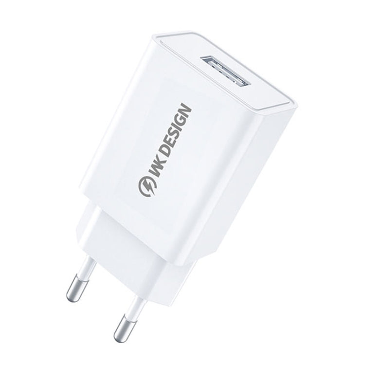 WK WP-U118 Bộ Sạc Du Lịch 10W 1 Cổng USB, Phích Cắm EU, WP-U118 Phích Cắm EU