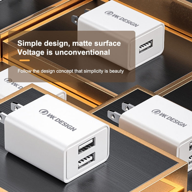 WK WP-U118 Bộ Sạc Du Lịch 10W 1 Cổng USB, Phích Cắm EU, WP-U118 Phích Cắm EU