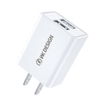 WK WP-U119 Bộ Sạc Du Lịch 10W 2 Cổng USB, Phích Cắm US, WP-U119 Phích Cắm US