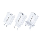 WK WP-U119 Bộ Sạc Du Lịch 10W 2 Cổng USB, Phích Cắm US, WP-U119 Phích Cắm US