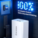WK WP-U119 Bộ Sạc Du Lịch 10W 2 Cổng USB, Phích Cắm US, WP-U119 Phích Cắm US