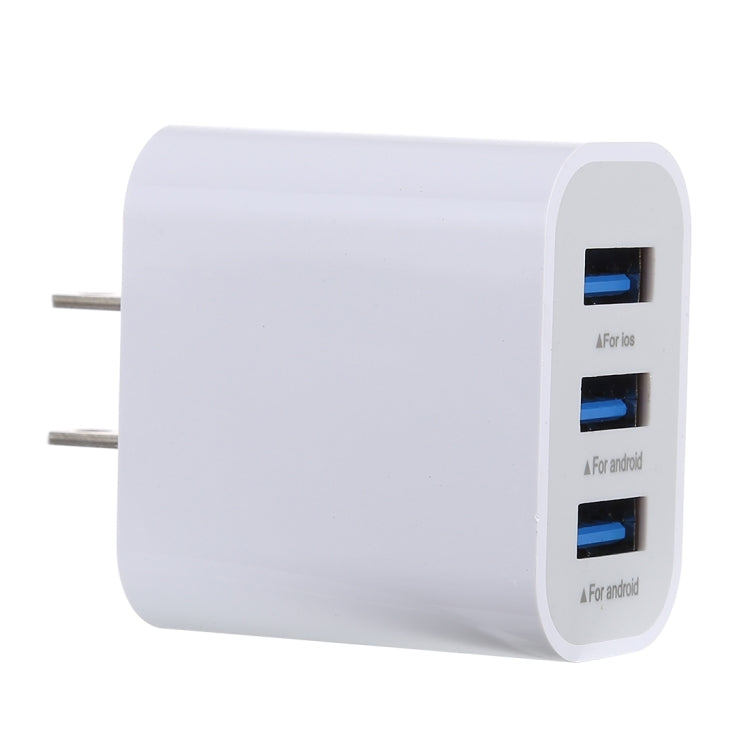 Bộ Sạc Nhanh 3.1A 3 Cổng USB Du Lịch, Phích Cắm US, LZ-528 Phích Cắm US