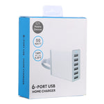 Sạc nhanh du lịch XBX09A 50W 5V 2.4A 6 cổng USB