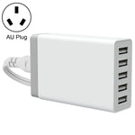 XBX09 40W 5V 8A 5 Cổng USB Sạc Nhanh Sạc Du Lịch, Phích Cắm UK (Đen), XBX09, 8A