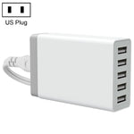 XBX09 40W 5V 8A 5 Cổng USB Sạc Nhanh Sạc Du Lịch, Phích Cắm UK (Đen), XBX09, 8A