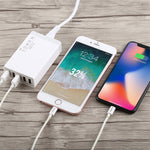 XBX09 40W 5V 8A 5 Cổng USB Sạc Nhanh Sạc Du Lịch, Phích Cắm UK (Đen), XBX09, 8A