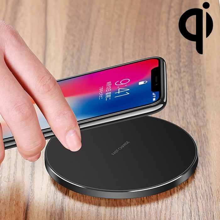 Đế sạc nhanh không dây siêu mỏng hợp kim nhôm GY-68 chuẩn Qi
