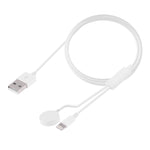 Cáp Sạc Từ Tính Đa Năng 8 Chân Cho iPhone / Apple Watch, Chiều Dài: 1m
