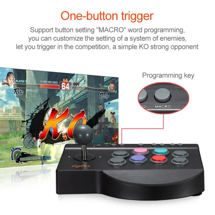 Tay cầm chơi game PXN PXN-0082 Gladiator Street Machine cho Nintendo Switch / PC / Android / PS3 / PS4 / XboxOne, PXN-0082