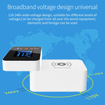 Bộ sạc đa năng CDA33Q 40W QC 3.0 USB + 3 cổng USB + cổng USB-C / Type-C có màn hình LED, phích cắm UK, phích cắm UK