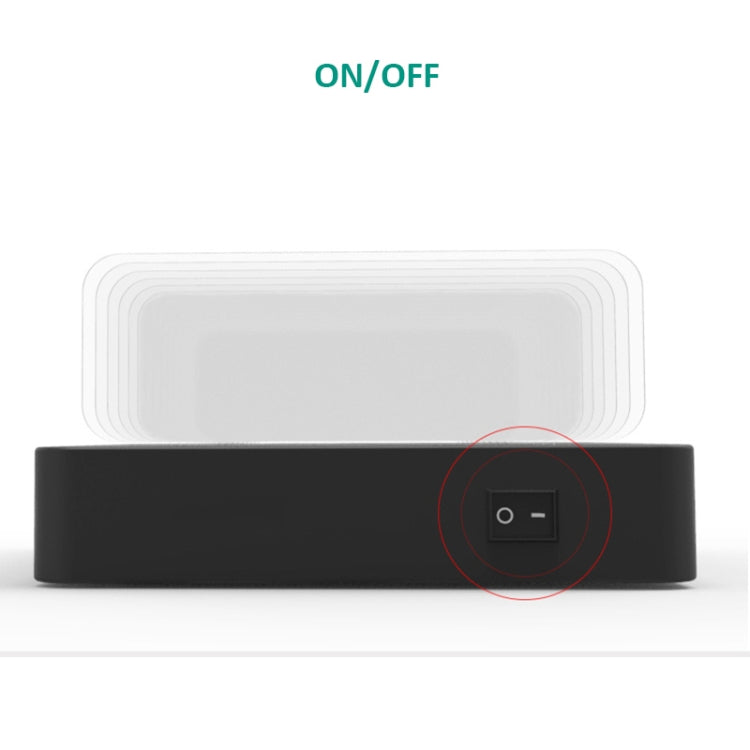 Bộ sạc đa năng 50W 6 cổng USB + 2 cổng USB-C / Type-C + sạc không dây có màn hình LED & viền tháo rời, phích cắm EU, phích cắm EU