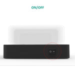 Bộ sạc đa năng 50W 6 cổng USB + 2 cổng USB-C / Type-C + sạc không dây có màn hình LED & viền tháo rời, phích cắm US, phích cắm US