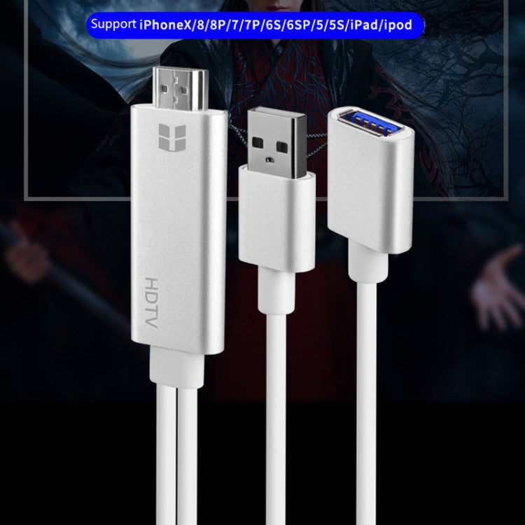 Cáp chuyển đổi Onten 7562 USB cái sang HDMI cho điện thoại lên HDTV, dùng cho iPhone / Android