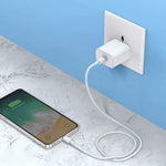 Bộ Sạc Du Lịch 18W Giao Diện USB-C / Type-C, Phích Cắm US, Phích Cắm US 18W