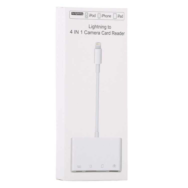 Bộ chuyển đổi đầu đọc thẻ camera NK-108L 8 chân sang USB + thẻ TF + thẻ SD, tương thích với hệ điều hành IOS 9.1 trở lên, NK-108L
