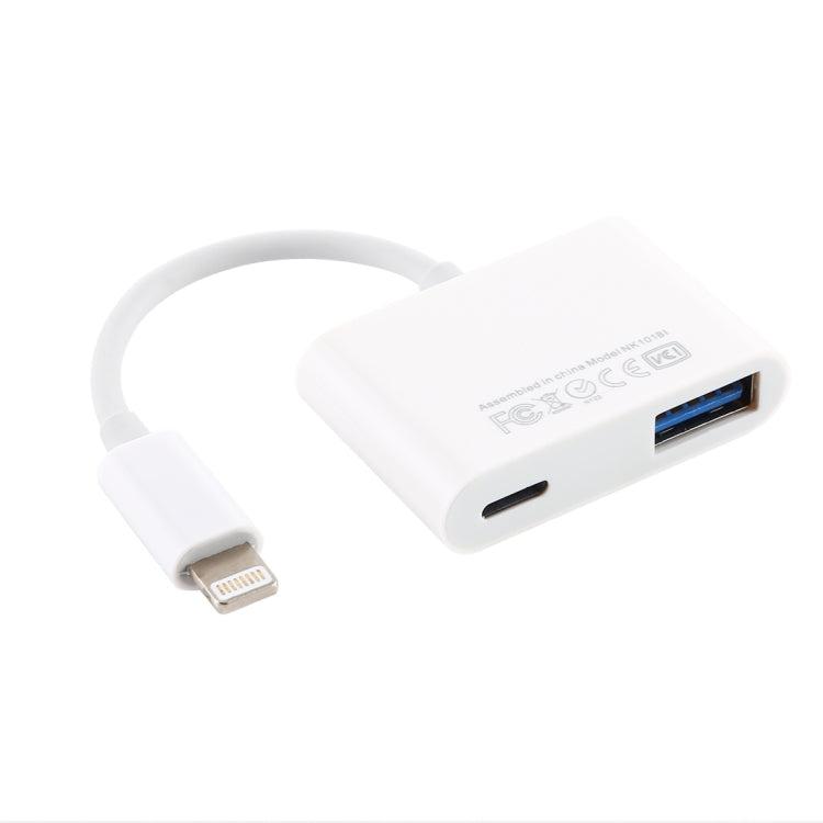 Bộ Chuyển Đổi Đầu Đọc Camera 8 Pin sang USB, Tương Thích Hệ Điều Hành IOS 9.1 Trở Lên, NK101