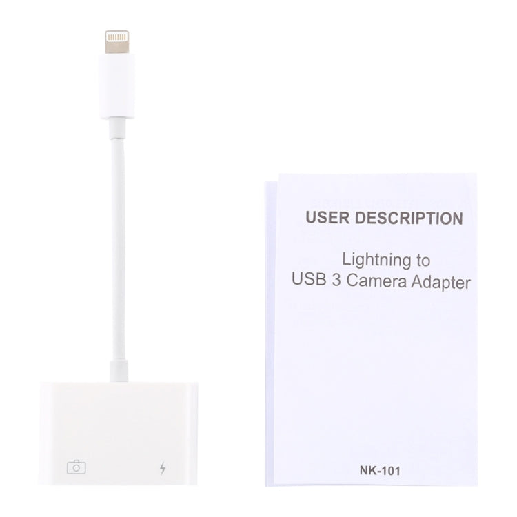 Bộ Chuyển Đổi Đầu Đọc Camera 8 Pin sang USB, Tương Thích Hệ Điều Hành IOS 9.1 Trở Lên, NK101