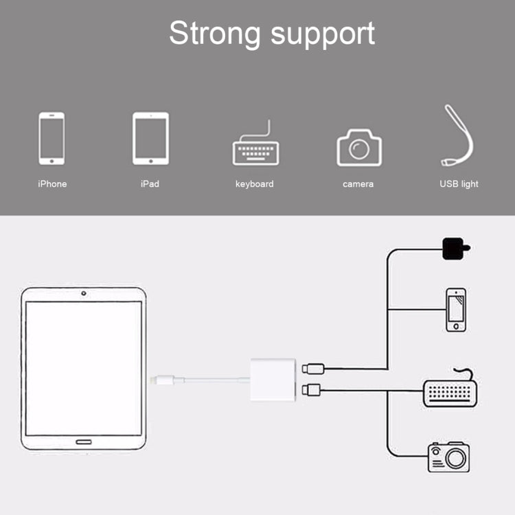 Bộ Chuyển Đổi Đầu Đọc Camera 8 Pin sang USB, Tương Thích Hệ Điều Hành IOS 9.1 Trở Lên, NK101