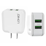 LDNIO A2201 Đầu Sạc Đôi USB 2.4A Sạc Trực Tiếp Du Lịch Bộ Chuyển Đổi Điện Thoại Kèm Cáp Dữ Liệu Type-C, Type-C
