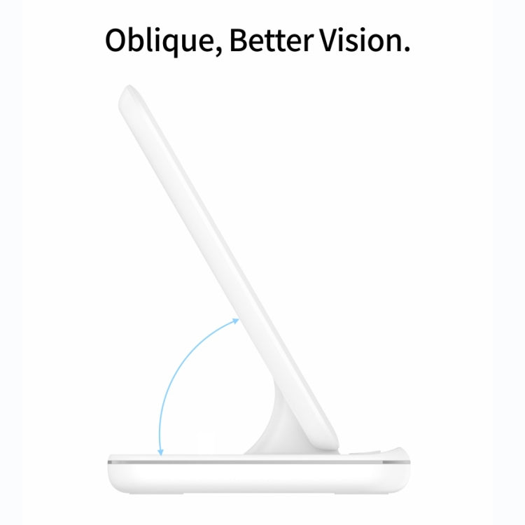 Sạc không dây từ tính đứng Z5A QI cho điện thoại di động & Apple Watch & AirPods / Samsung Galaxy Buds / Huawei Free Buds, có đèn vòng cảm ứng, Z5A