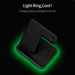 Sạc không dây từ tính đứng Z5A QI cho điện thoại di động & Apple Watch & AirPods / Samsung Galaxy Buds / Huawei Free Buds, có đèn vòng cảm ứng, Z5A