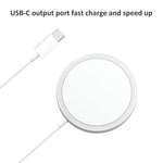Sạc không dây từ tính kiểu hợp kim nhôm OJD-63 15W hình tròn Magsafe, Từ tính