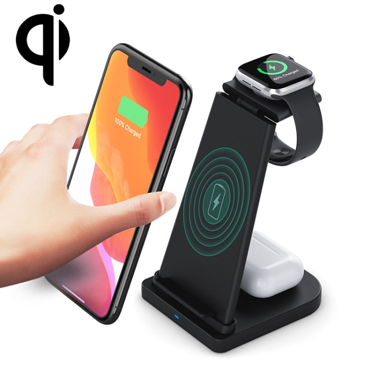 Giá đỡ sạc đa năng 3 trong 1 HQ-UD21 gập cho điện thoại, đồng hồ & Airpods, Sạc không dây cho iPhone & Apple Watch & Airpods, HQ-UD21