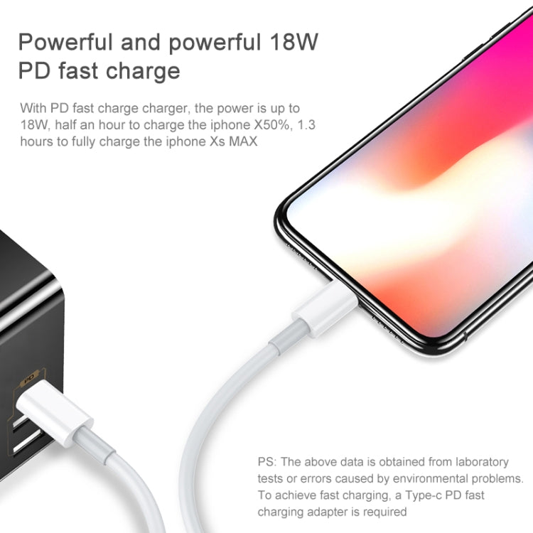 Cáp Sạc Nhanh PD AWEI CL-68 3A Type-C / USB-C sang 8 Pin, Dài 1m