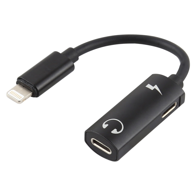 Bộ chuyển đổi 2 trong 1 8 Pin đực sang 2 đầu 8 Pin cái cho sạc và nghe nhạc, tương thích với tất cả hệ điều hành IOS