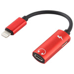 Bộ chuyển đổi 2 trong 1 8 Pin đực sang 2 đầu 8 Pin cái cho sạc và nghe nhạc, tương thích với tất cả hệ điều hành IOS