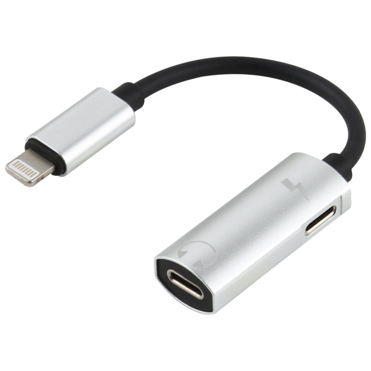 Bộ chuyển đổi 2 trong 1 8 Pin đực sang 2 đầu 8 Pin cái cho sạc và nghe nhạc, tương thích với tất cả hệ điều hành IOS