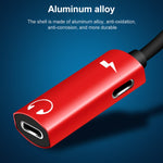 Bộ chuyển đổi 2 trong 1 8 Pin đực sang 2 đầu 8 Pin cái cho sạc và nghe nhạc, tương thích với tất cả hệ điều hành IOS