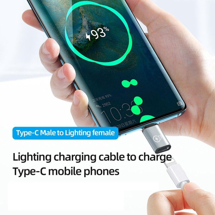 Bộ chuyển đổi sạc USB-C / Type-C đực sang 8 chân cái, hỗ trợ truyền dữ liệu, 8 chân cái