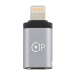 Bộ chuyển đổi sạc 8 chân đực sang USB-C / Type-C cái, hỗ trợ truyền dữ liệu, 8 chân đực