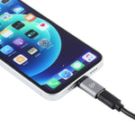 Bộ chuyển đổi sạc 8 chân đực sang USB-C / Type-C cái, hỗ trợ truyền dữ liệu, 8 chân đực