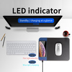Đế sạc không dây cao su OJD-36 chuẩn QI 10W Lighting, Kích thước: 26.2 x 19.8 x 0.65cm