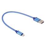 Cáp dữ liệu / sạc 8 chân sang USB đầu kim loại kiểu lưới dài 1m